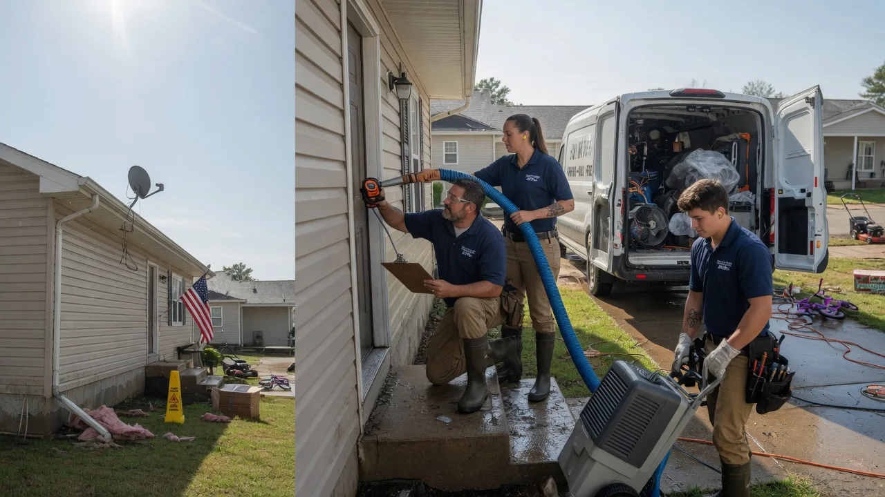 Ceiling Water Damage Restoration in Hopedale, IL near me